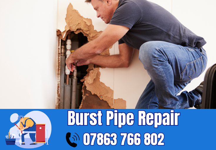 burst pipe repair Timperley